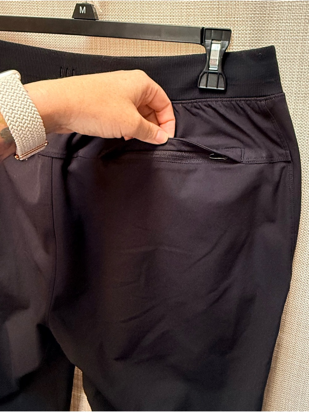 Lululemon ABC Warpstreme Jogger Mens Large Black Activewear Gym - Picture 8 of 14